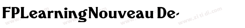 FPLearningNouveau De字体转换